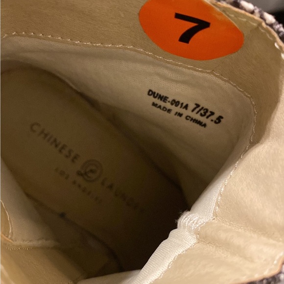 Snake Print Chinese Laundry Daria Block Heel Bootie Booties - Picture 5 of 6